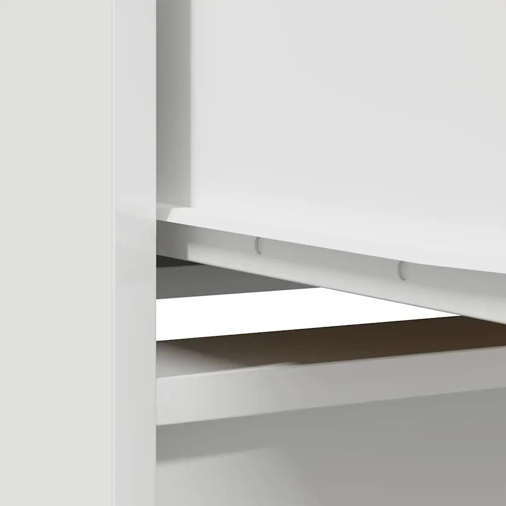 Highboard Storage Cabinet Engineered Wood White 29.5 x 34 x 119.5 cm