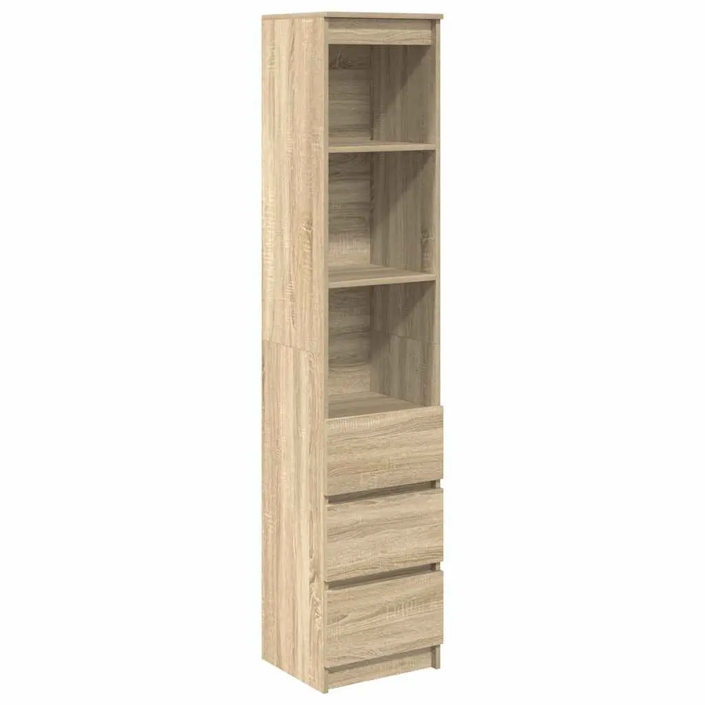 Engineered Wood Highboard Storage Cabinet Brown 180cm