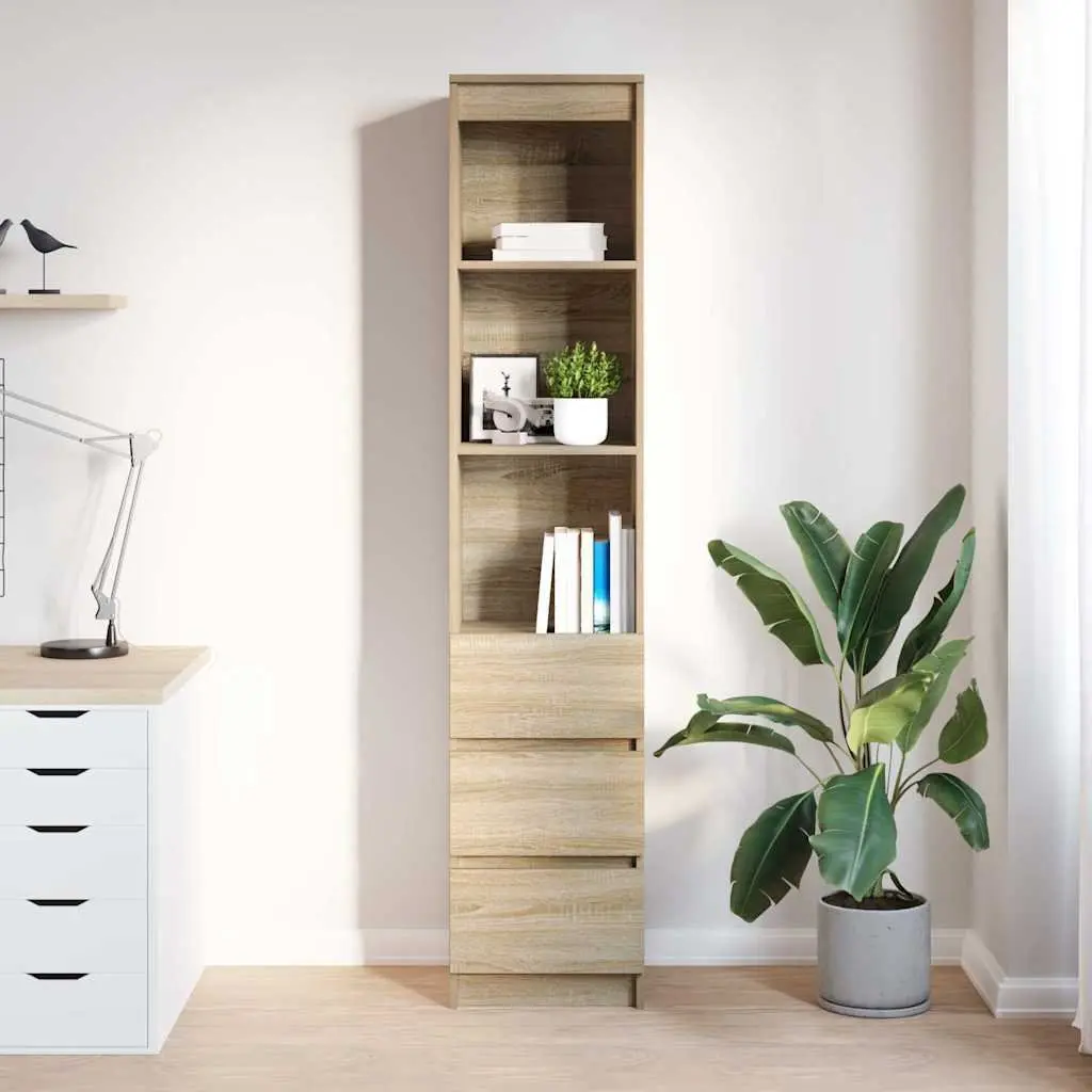 Engineered Wood Highboard Storage Cabinet Brown 180cm
