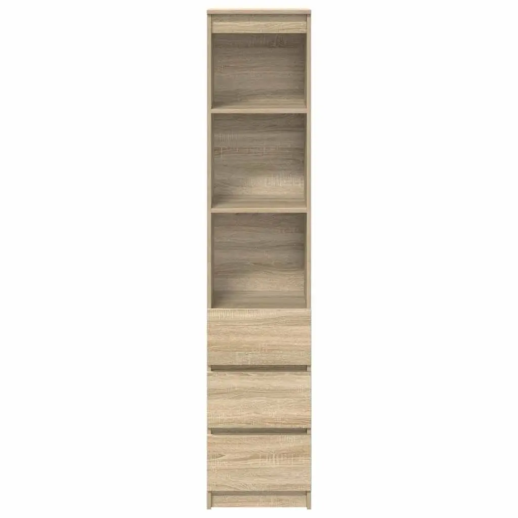 Engineered Wood Highboard Storage Cabinet Brown 180cm