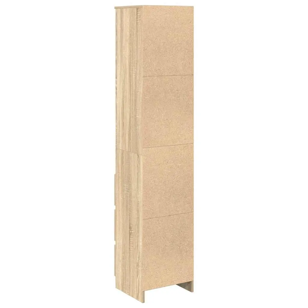 Engineered Wood Highboard Storage Cabinet Brown 180cm