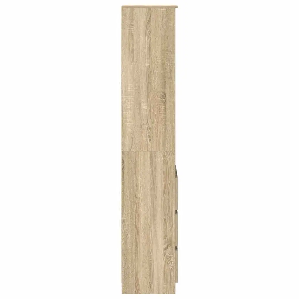 Engineered Wood Highboard Storage Cabinet Brown 180cm