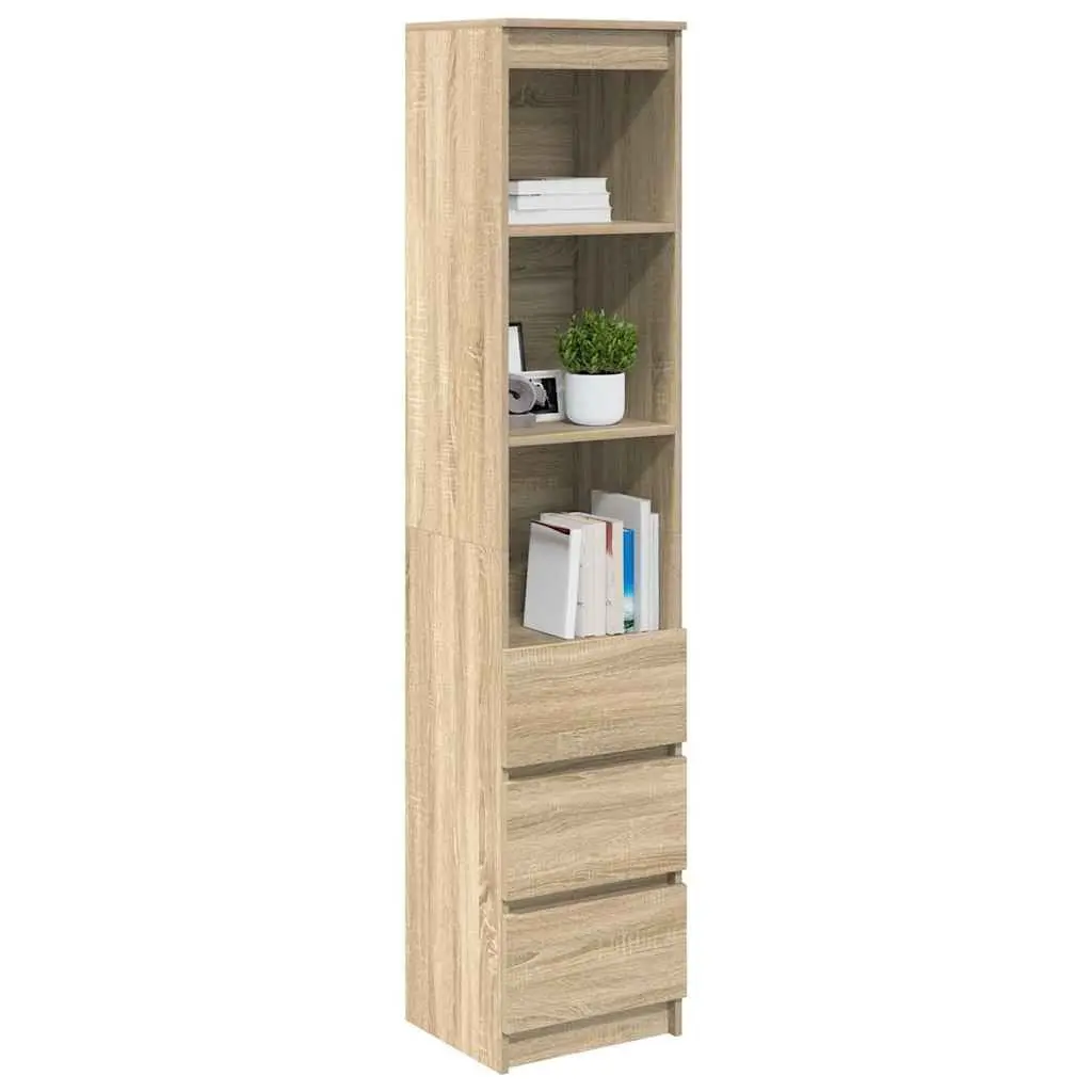 Engineered Wood Highboard Storage Cabinet Brown 180cm