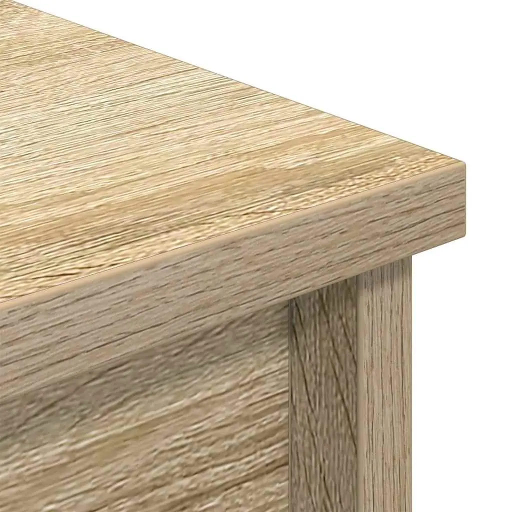 Highboard Storage Cabinet Brown Engineered Wood 37.5x35x180cm Sideboard Buffet