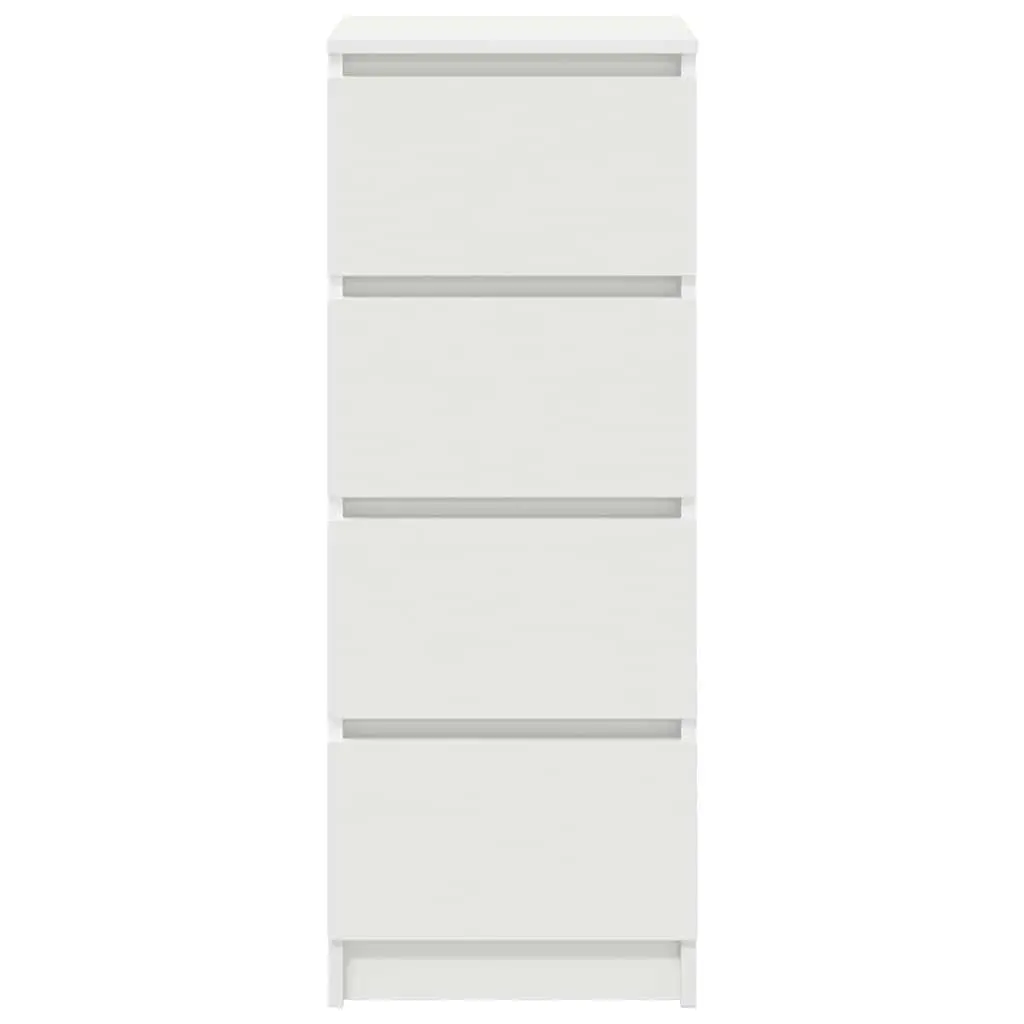 White Sideboard Storage Cabinet Engineered Wood Buffet Dining Room Organiser