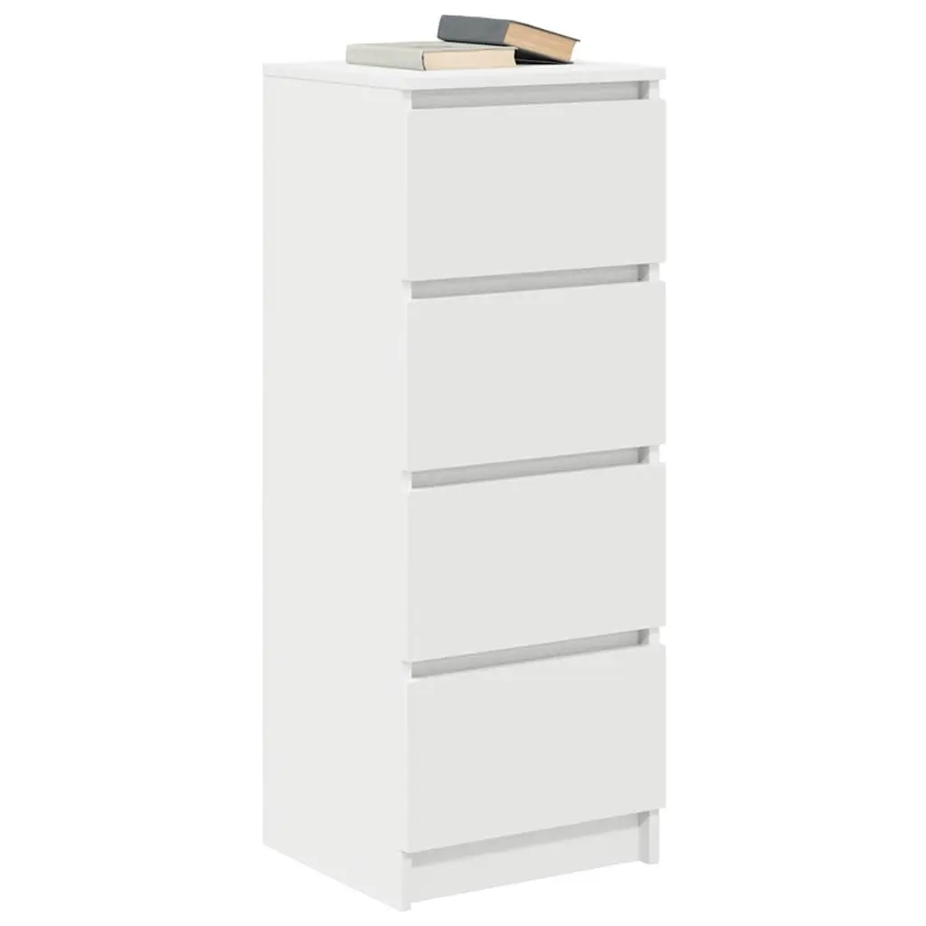 White Sideboard Storage Cabinet Engineered Wood Buffet Dining Room Organiser