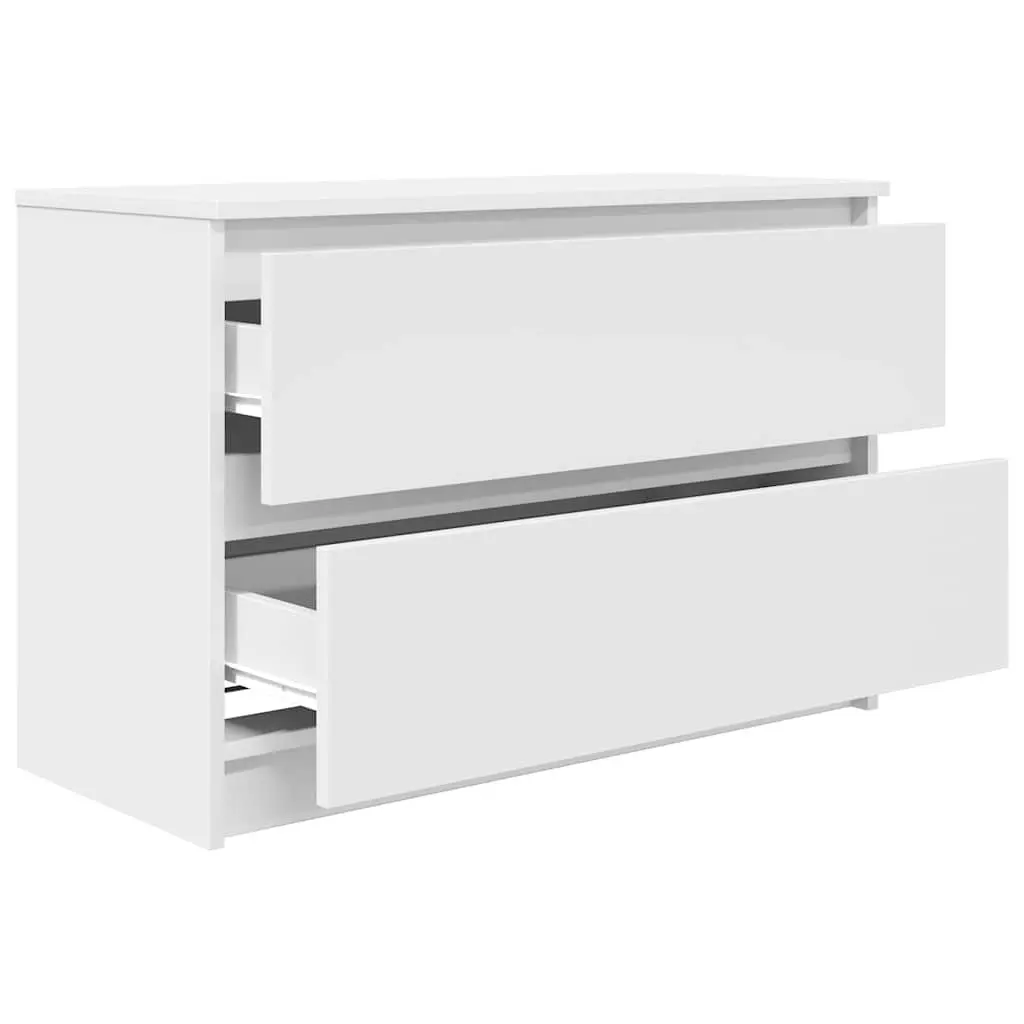 TV Cabinet White Engineered Wood 80 x 35 x 54 cm