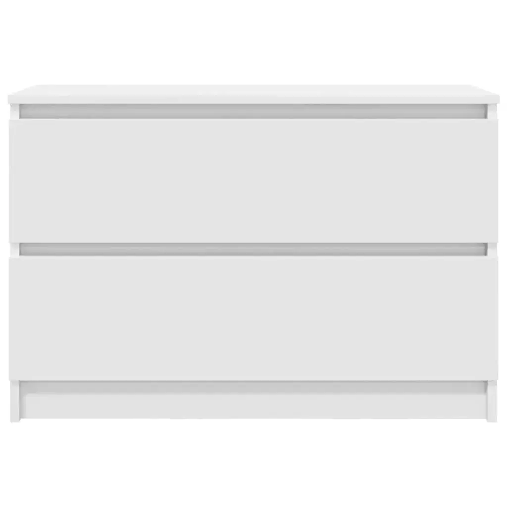 TV Cabinet White Engineered Wood 80 x 35 x 54 cm