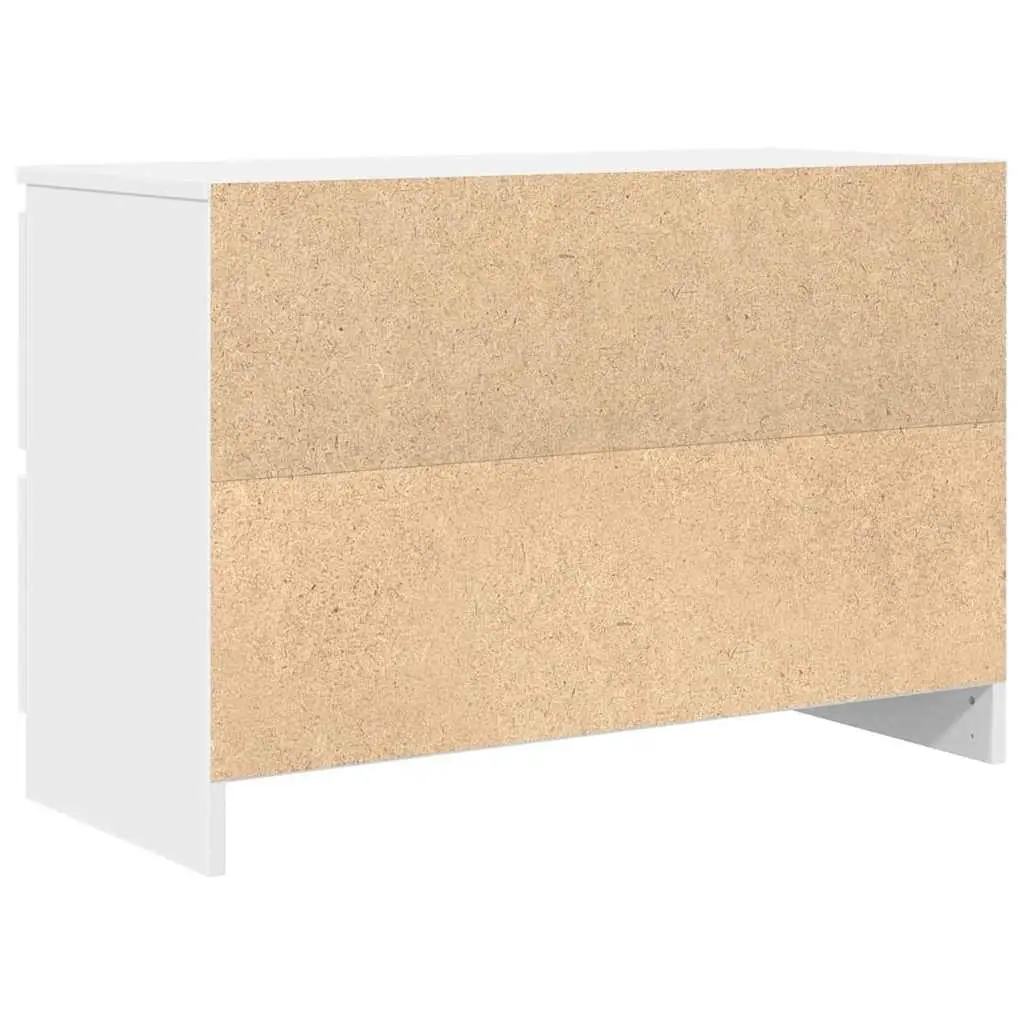 TV Cabinet White Engineered Wood 80 x 35 x 54 cm
