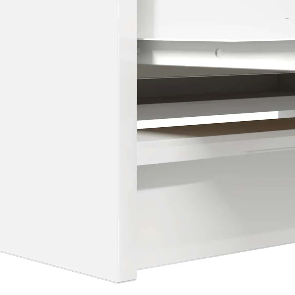 TV Cabinet White Engineered Wood 80 x 35 x 54 cm