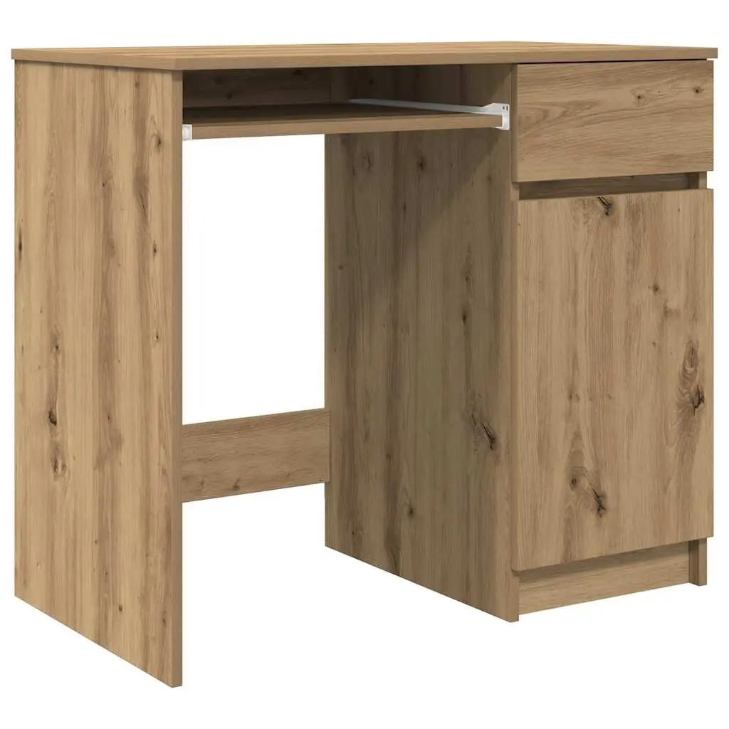 Brown Engineered Wood Desk