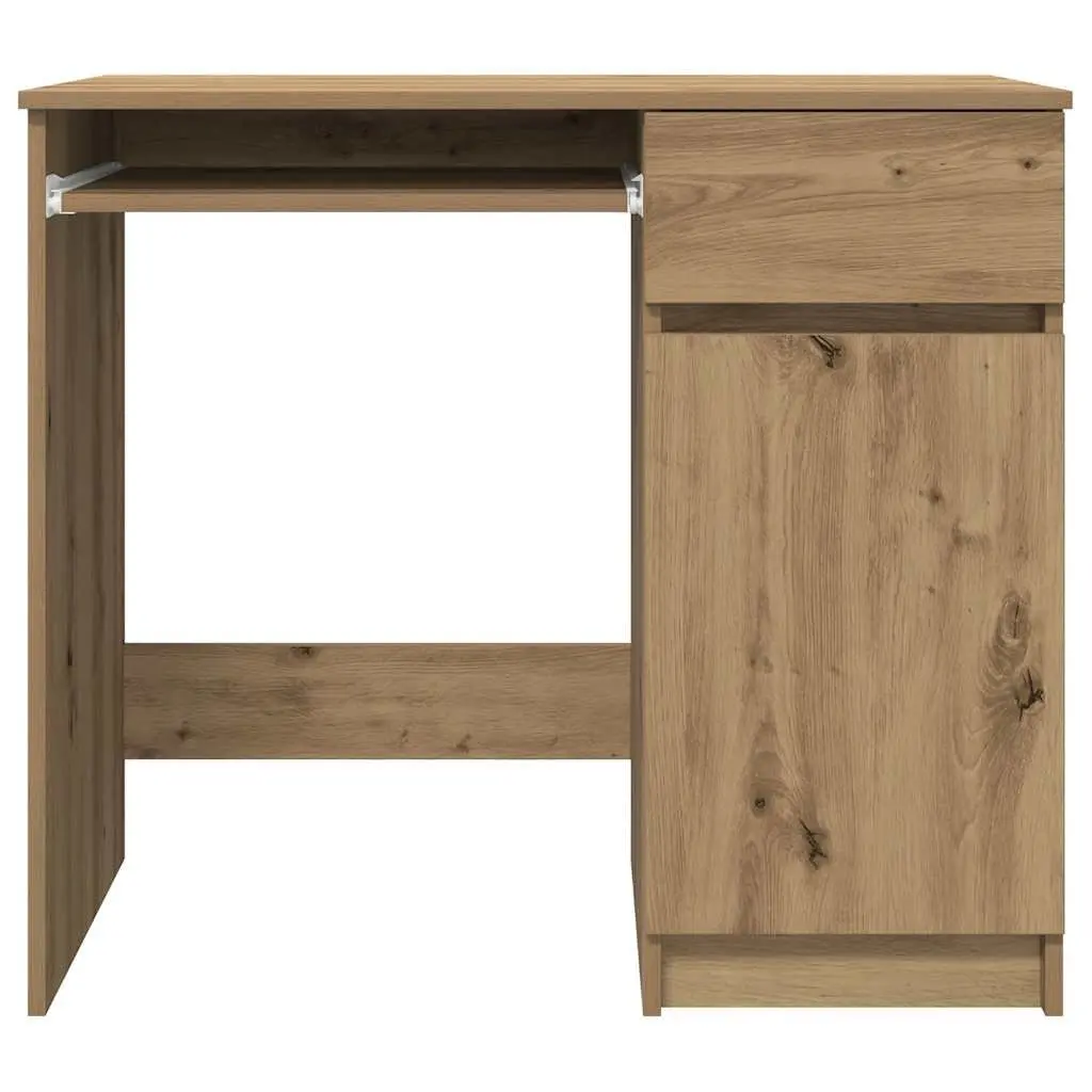 Brown Engineered Wood Desk