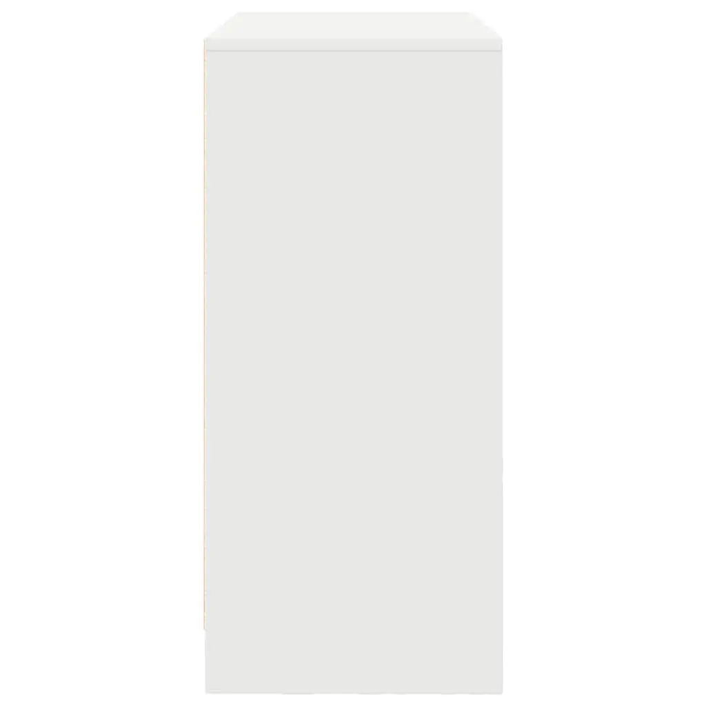 Sideboard with Drawers and Doors White Storage Cabinet Buffet Living Room