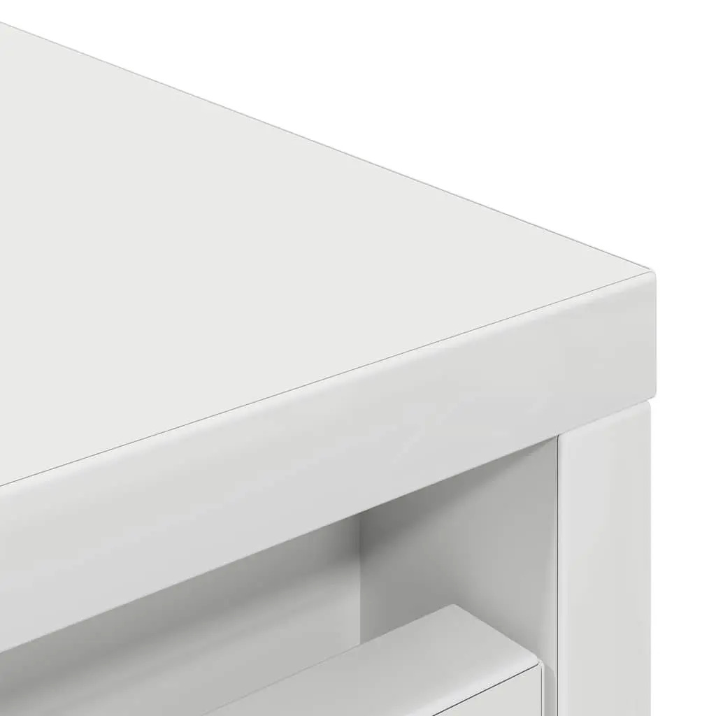 Shoe Cabinet White Engineered Wood 57x34x76cm Doors