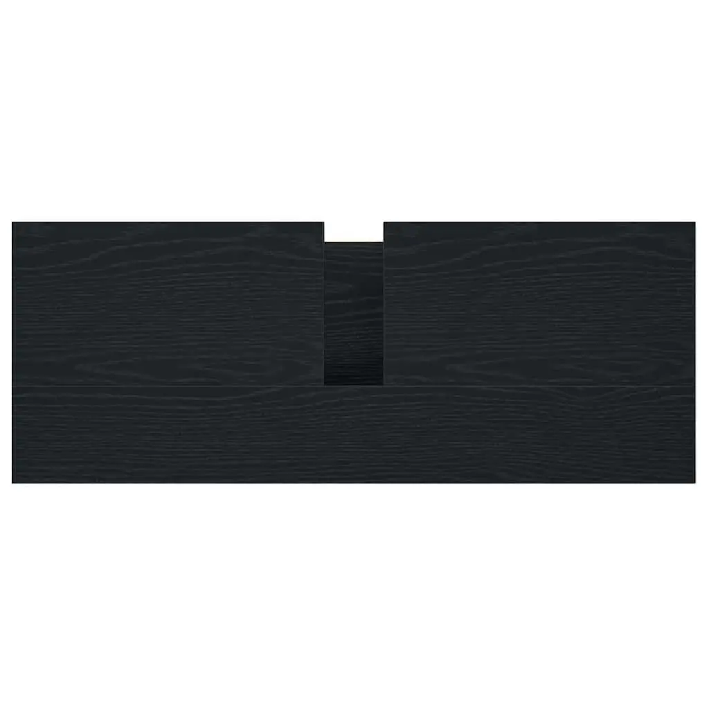 Bathroom Vanity Unit Storage Cabinet Black Oak 90x34.5x60cm