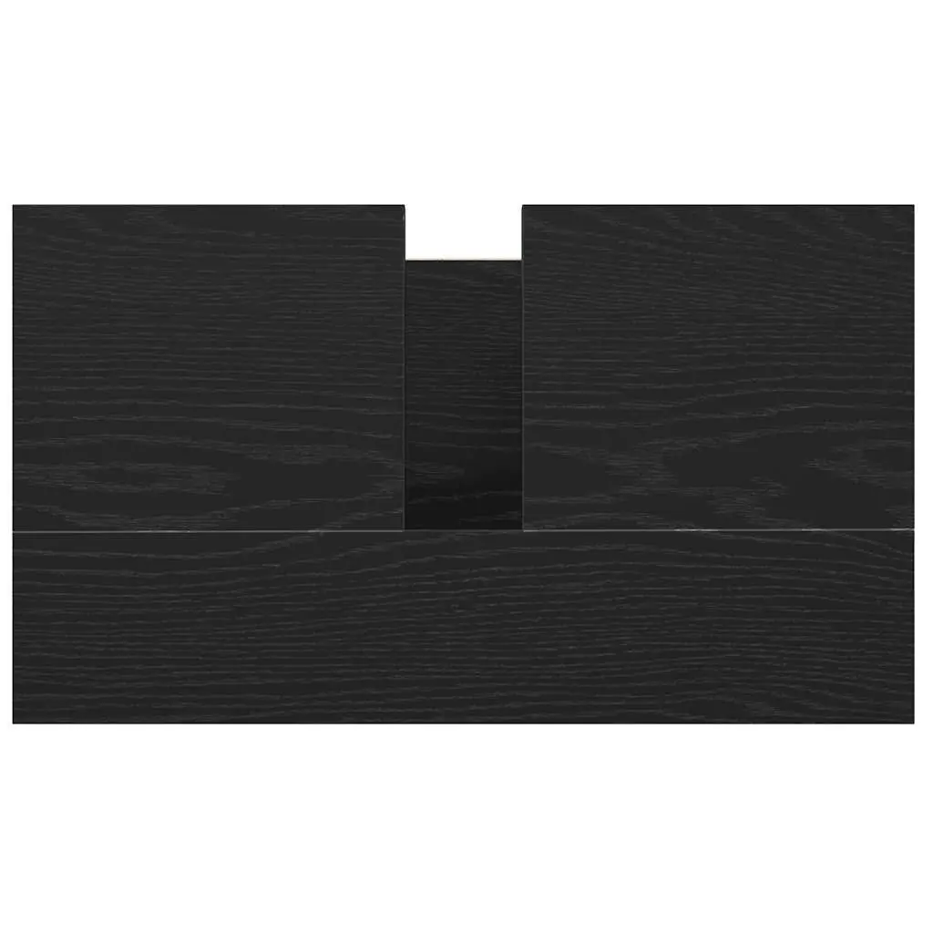 Bathroom Vanity Cabinet Black Oak 60x34.5x60cm