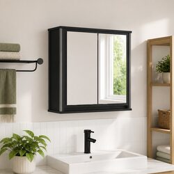 Your Ideal Bathroom Storage with Black Oak Cabinet