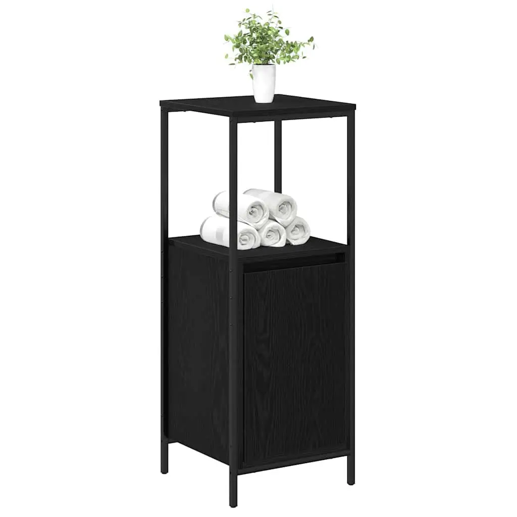 Bathroom Vanity Cabinet Black Oak 36x35x95cm