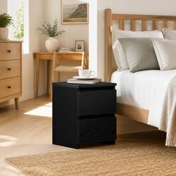 Your New Black Oak Bedside Cabinet Awaits!