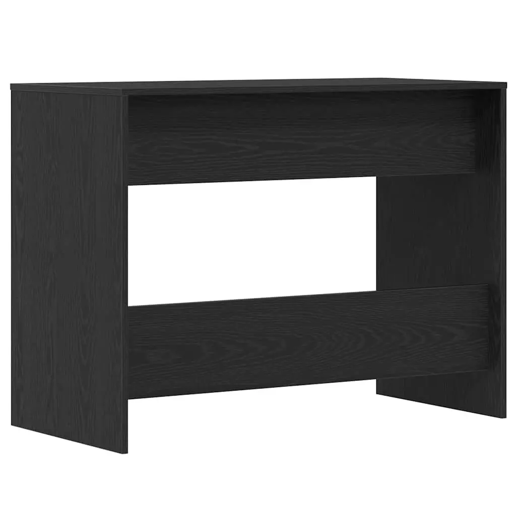 Office Desk Black Oak 2 Drawers Storage 101x50x76.5cm