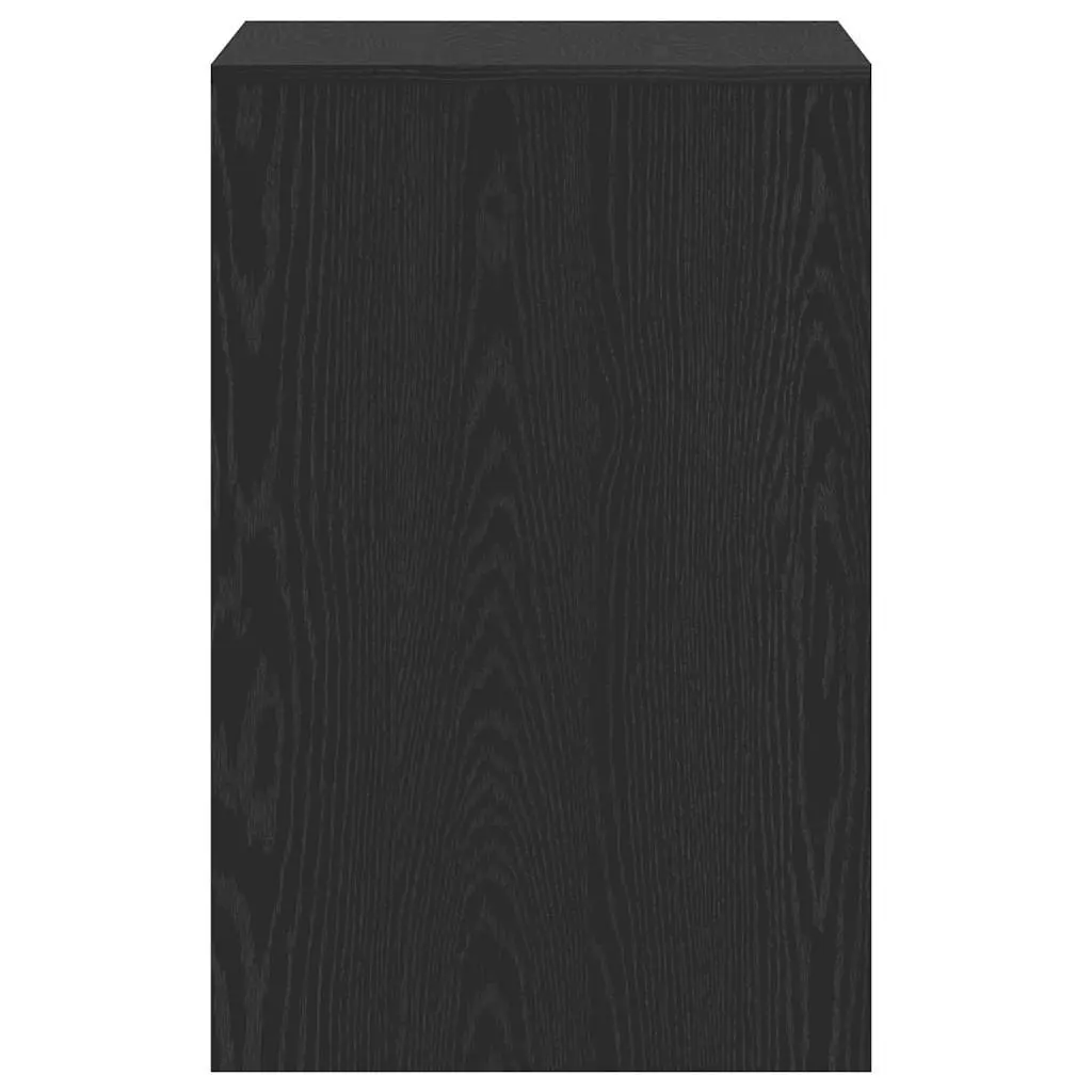 Office Desk Black Oak 2 Drawers Storage 101x50x76.5cm