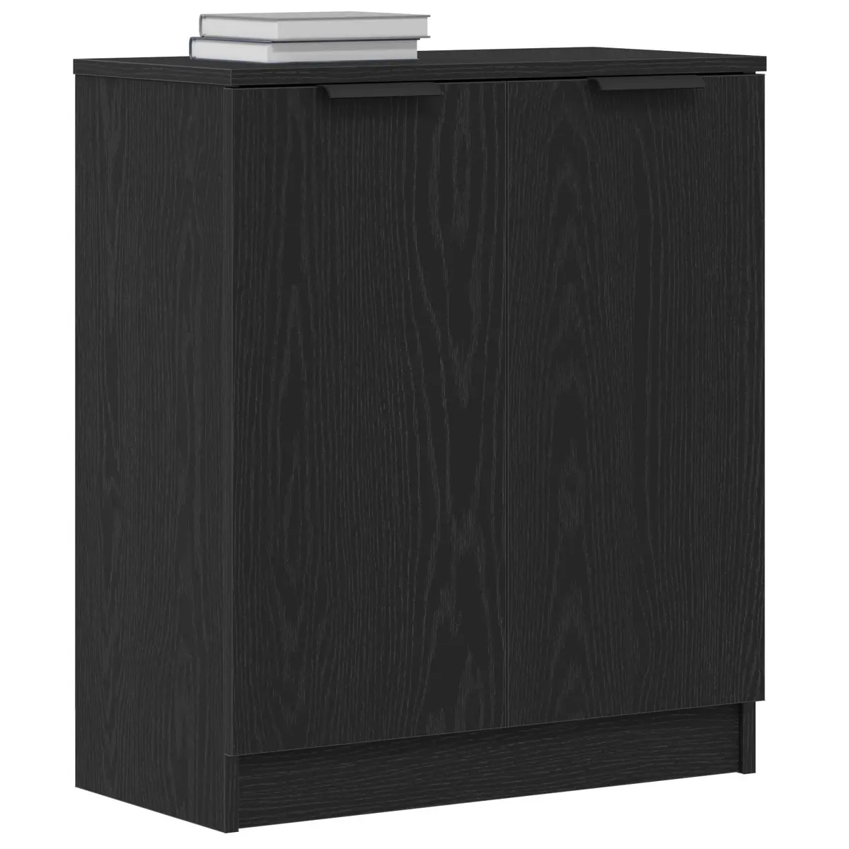 Sideboard Black Oak Modern Storage Cabinet 60x30x70cm