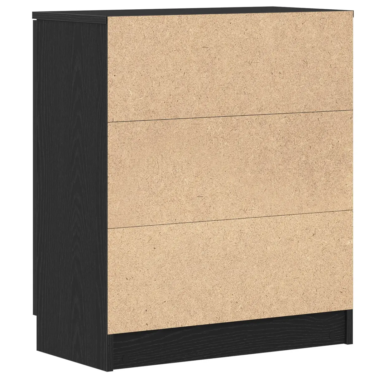 Sideboard Black Oak Modern Storage Cabinet 60x30x70cm