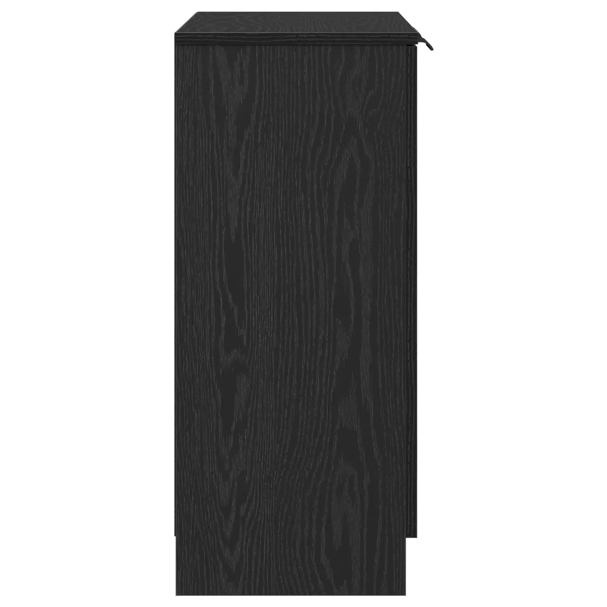 Sideboard Black Oak Modern Storage Cabinet 60x30x70cm