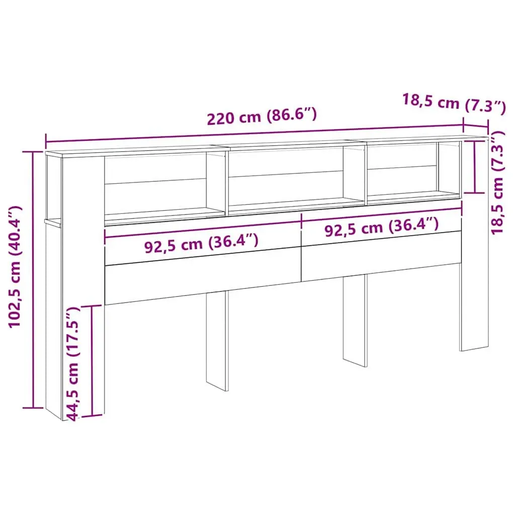 Wall-Mounted Headboard Cabinet