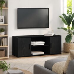 Your New Black Oak TV Cabinet 100x35x40cm Awaits!