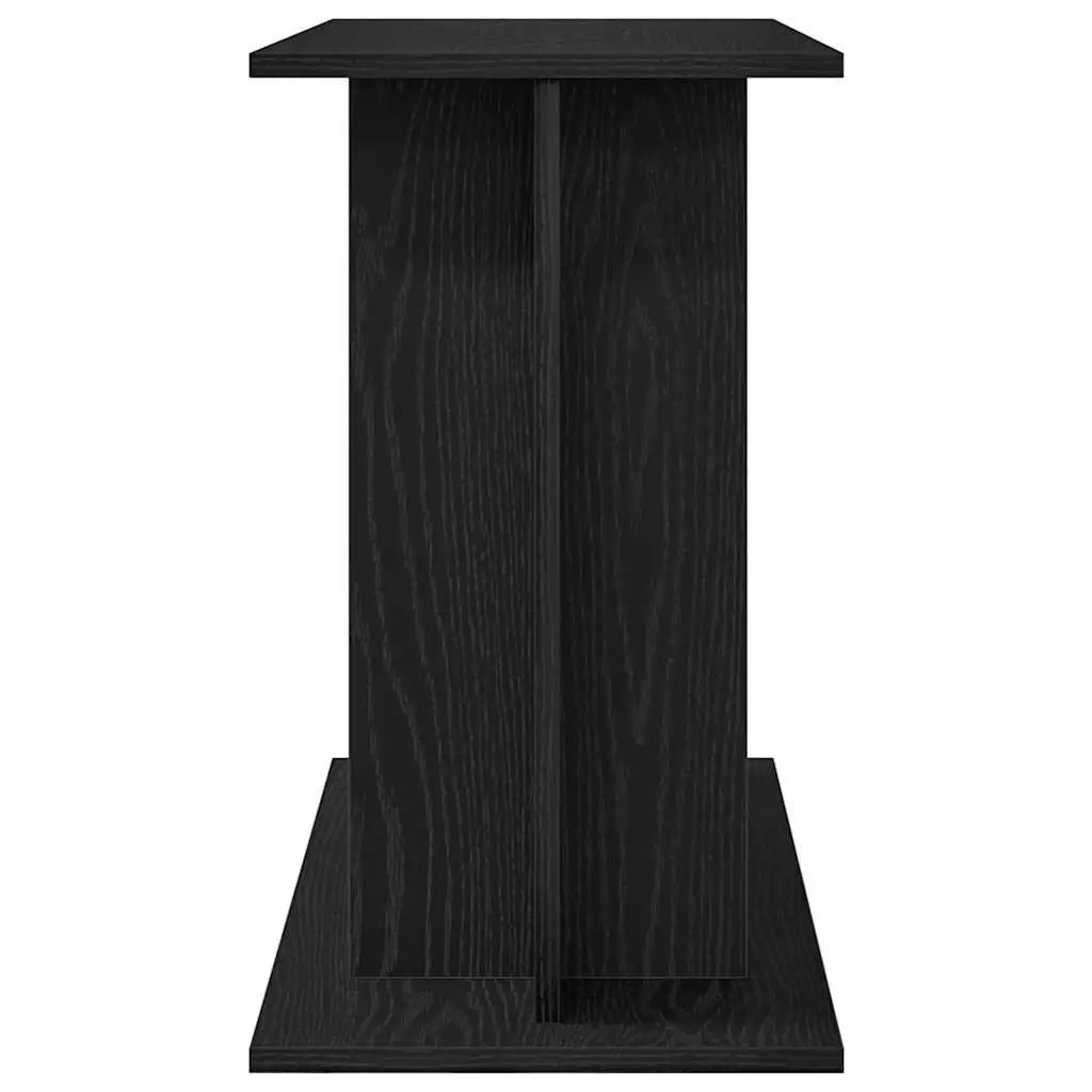 Aquarium Stand 3-Tier Storage Display Cabinet Black Oak