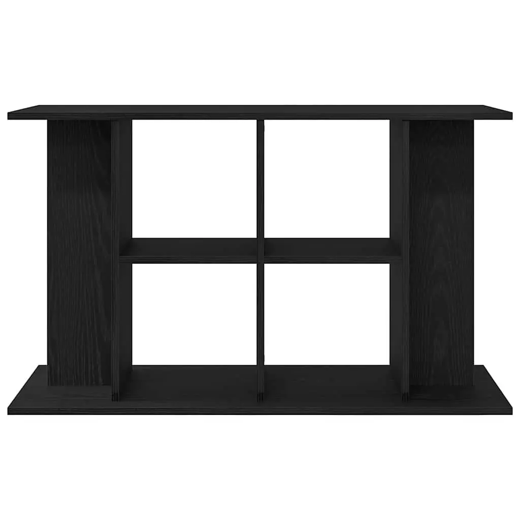 Aquarium Stand Engineered Wood Black Display Cabinet 100x40x60cm