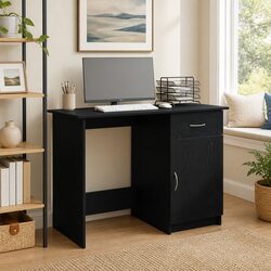 Your Ideal Black Engineered Wood Desk for Home Office