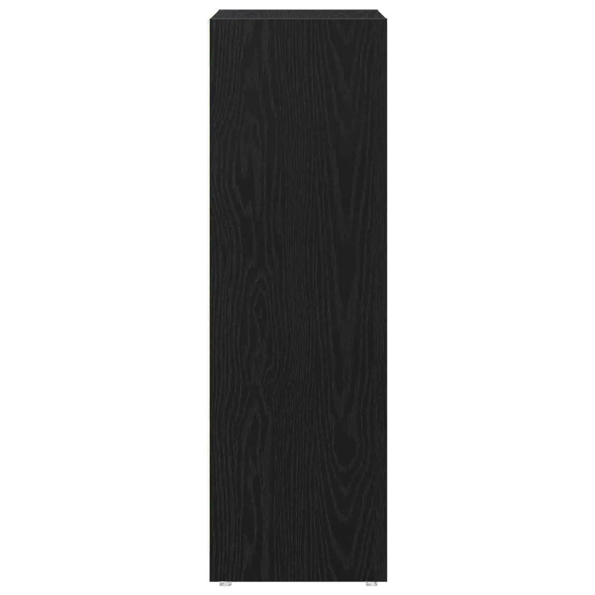 Bathroom Cabinet Modern Black Oak Storage Unit 30 x 30 x 95 cm