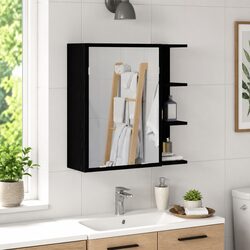Your Ideal Bathroom Mirror Cabinet in Black Oak