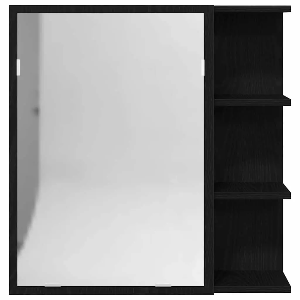 Bathroom Mirror Cabinet in Black Oak