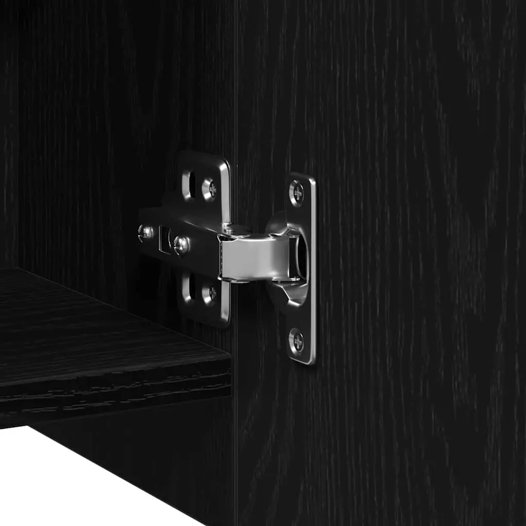 Bathroom Mirror Cabinet in Black Oak