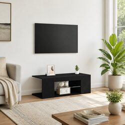 Your Friendly Black Oak TV Cabinet for Media Needs