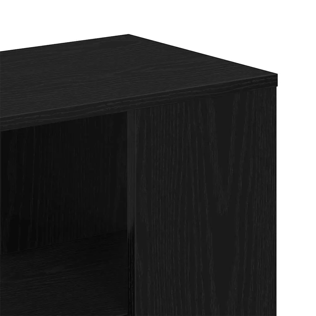 Sideboard with Drawer Black Modern Storage Cabinet Living Room Buffet 60x30x50cm