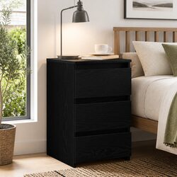 Your New Favorite Black Oak Nightstand Awaits