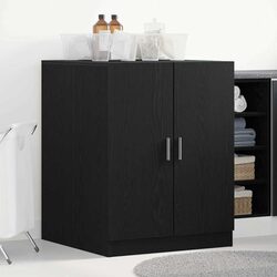Your New Favorite Laundry Organizer: Black Oak Cabinet