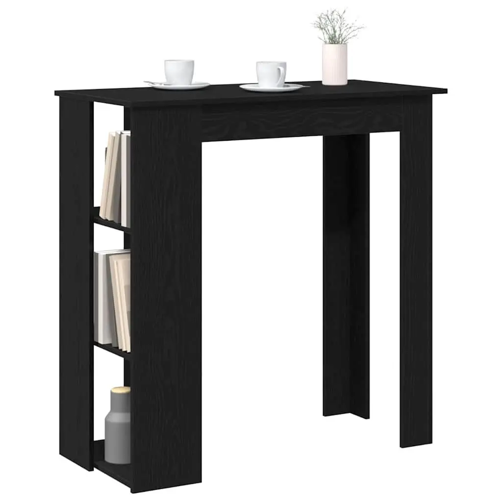 Black Oak Bar Table for Dining & More