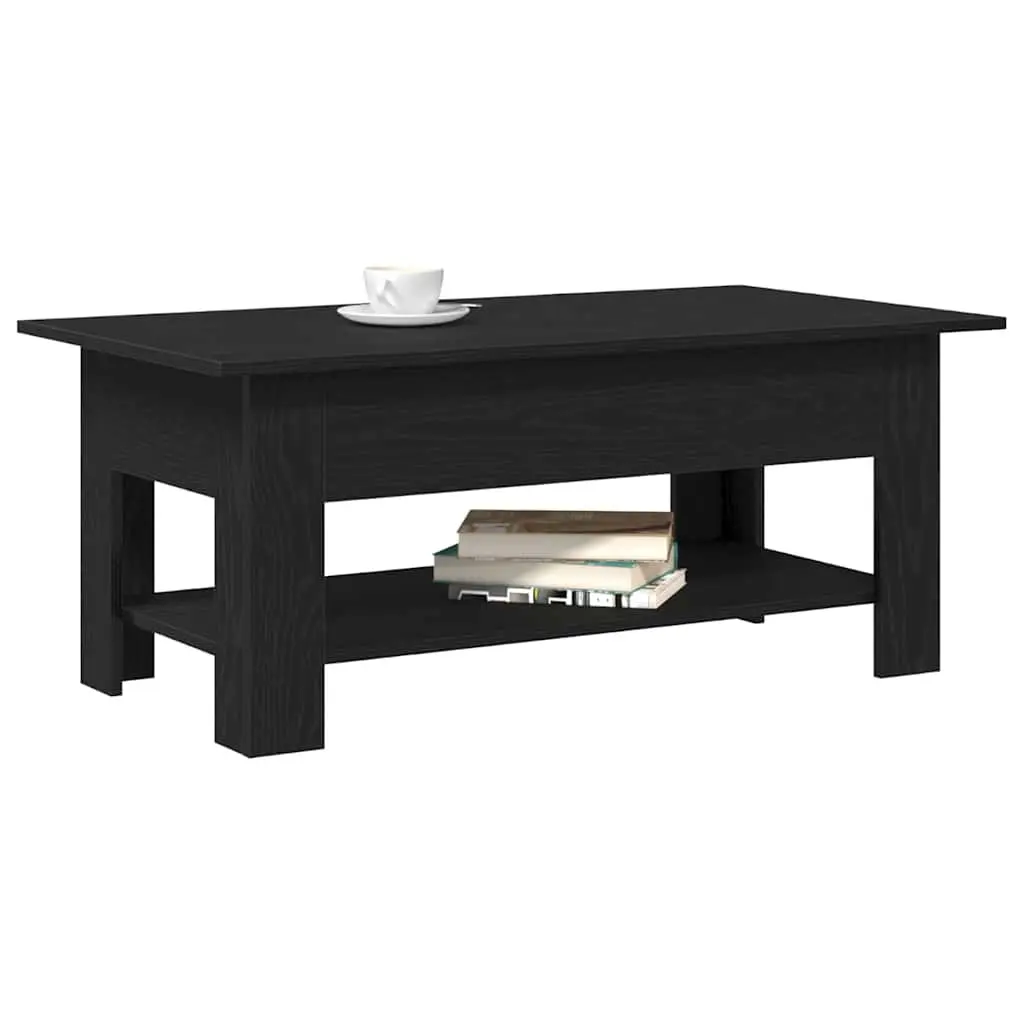 Coffee Table Black Oak Modern Minimalist 102cm