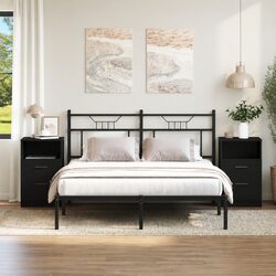 Your New Favorite Black Oak Bedside Cabinets