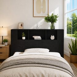 Find Balance with This Stylish Headboard Cabinet