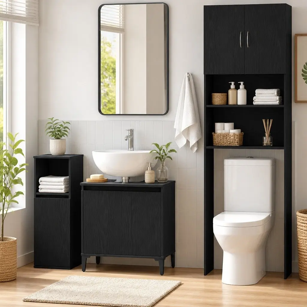 Wall-Mounted Sink Cabinet for Easy Organization