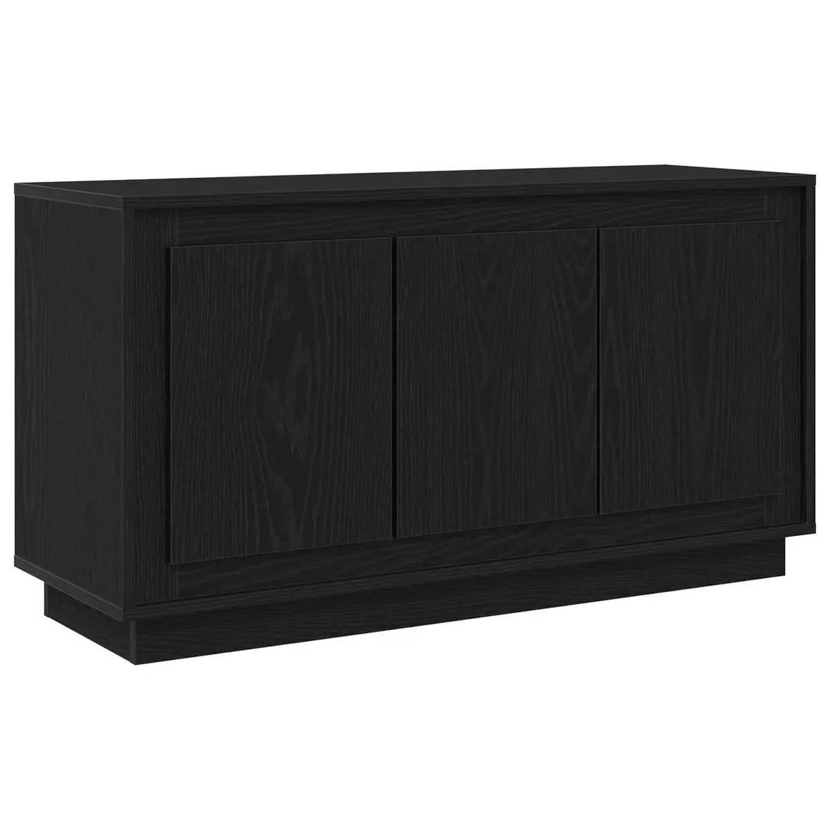 Sideboard Engineered Wood Black Oak 102 x 35 x 55 cm Modern Storage Cabinet