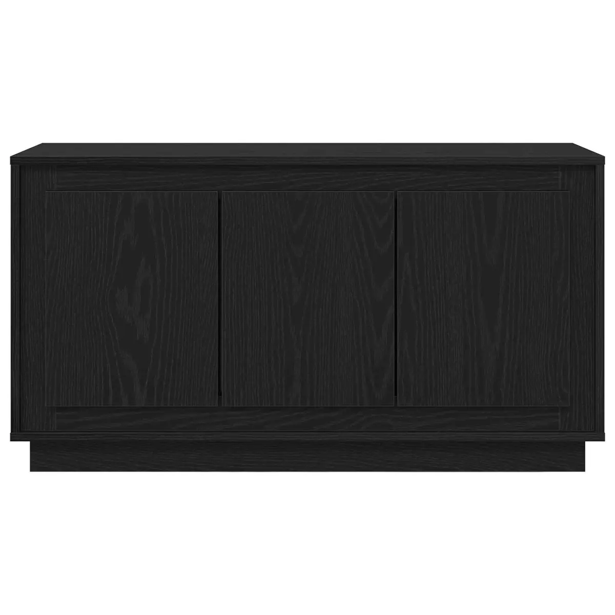 Sideboard Engineered Wood Black Oak 102 x 35 x 55 cm Modern Storage Cabinet