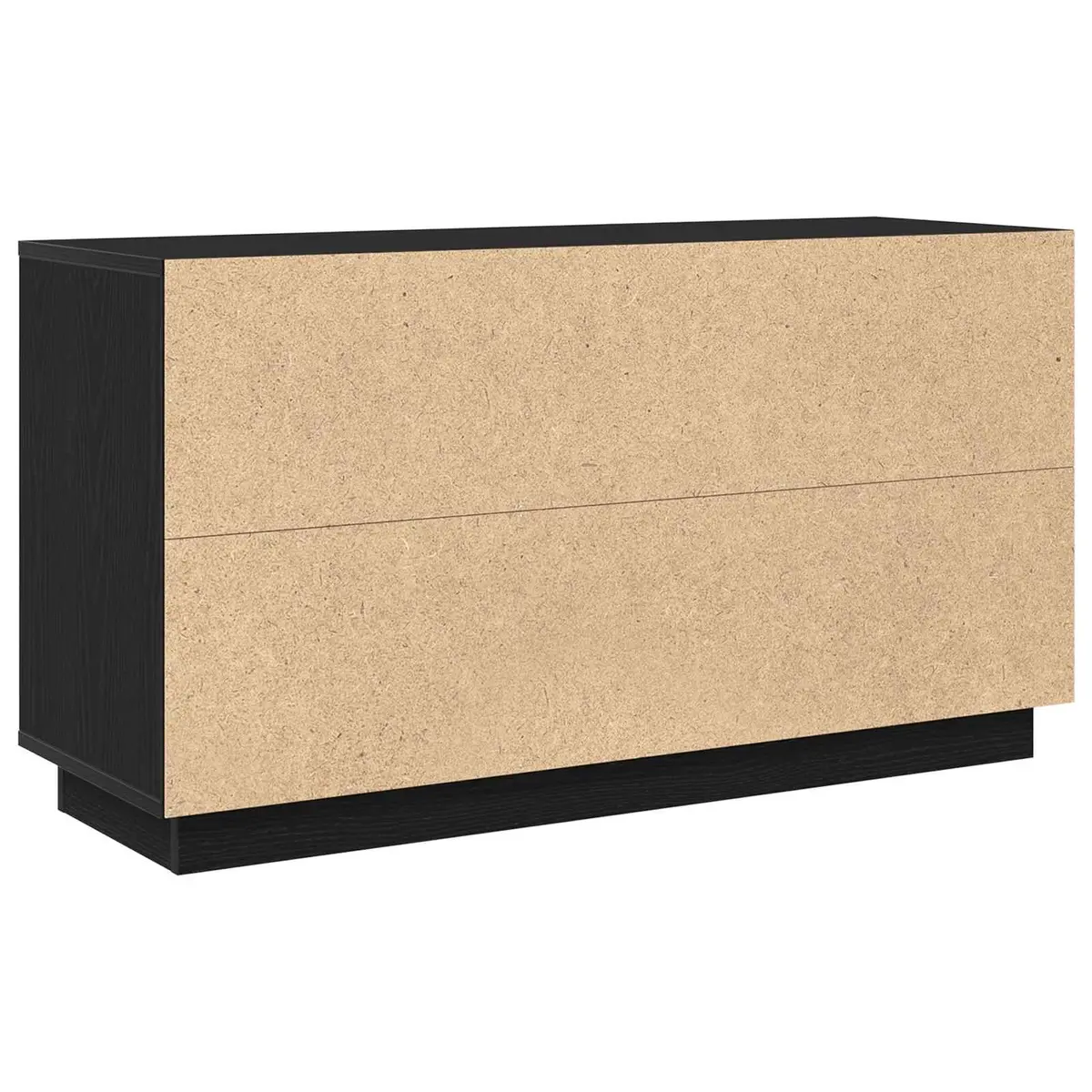 Sideboard Engineered Wood Black Oak 102 x 35 x 55 cm Modern Storage Cabinet