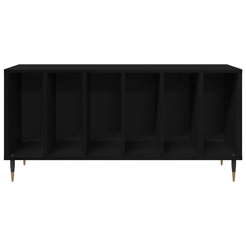 Record Cabinet Modern Black Oak 100 x 38 x 48 cm